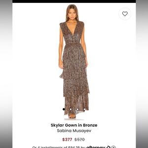 Sabina Musayev Skylar Gown Bronze